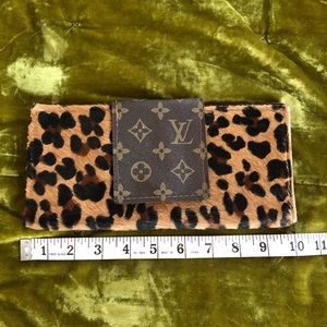 Hair on hide large wallet